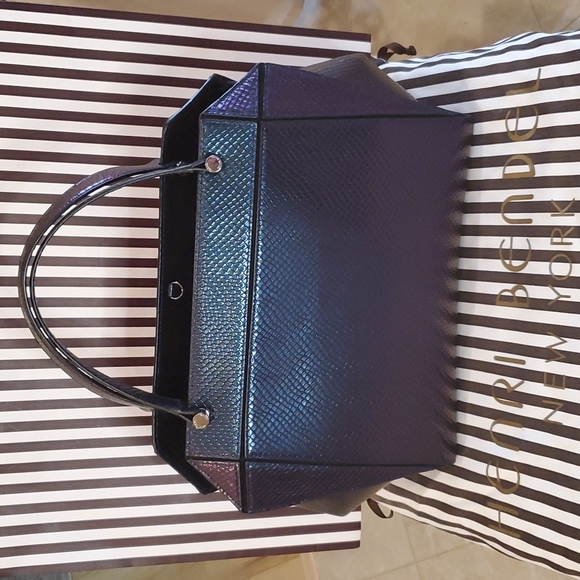 HENRI BENDELπHPπ Bijoux Satchel Metallic Snake Pattern! RARE! πππππππ - Picture 7 of 16